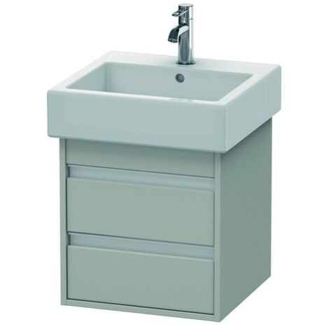 DU WTU wandhängend Ketho 440x450x480mm 2 SchKa, für 045450, Betongrau Matt