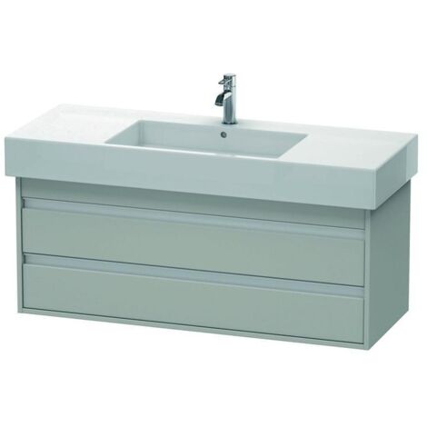 DU WTU wandhängend Ketho 455x1200x480mm 2 SchKa, für 032912, Betongrau Matt