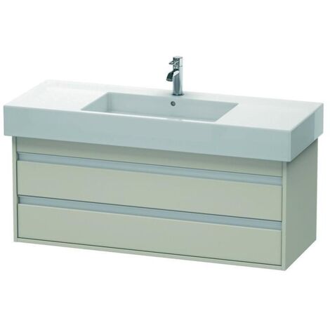 DU WTU wandhängend Ketho 455x1200x480mm 2 SchKa, für 032912, taupe
