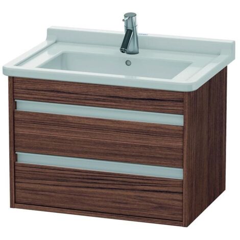 DU WTU wandhängend Ketho 455x650x480mm 2 SchKa, für 030470, Nussbaum Dunkel