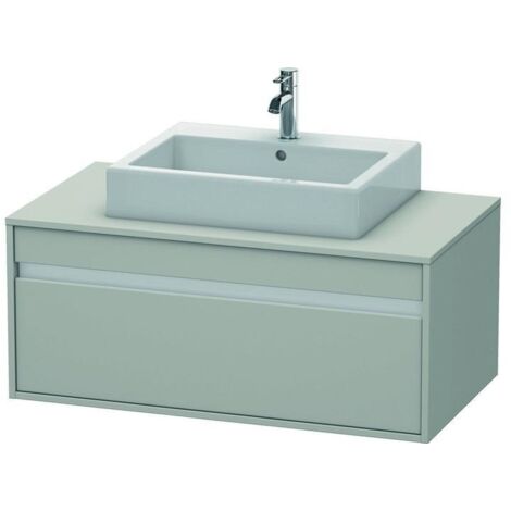 DU WTU wandhängend Ketho 550x1000x426mm 1 Auszug, für ASB mi., Betongrau Matt