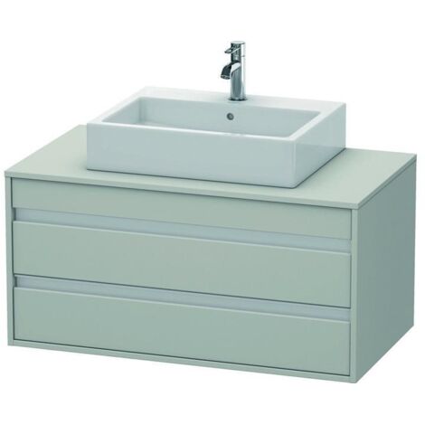 DU WTU wandhängend Ketho 550x1000x496mm 2 SchKa, für ASB mi., Betongrau Matt
