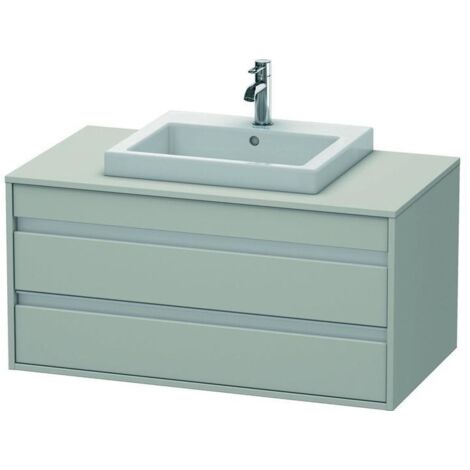 DU WTU wandhängend Ketho 550x1000x496mm 2 SchKa, für EBWT mi., Betongrau Matt