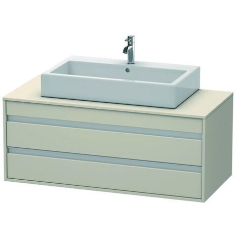 DU WTU wandhängend Ketho 550x1200x496mm 2 SchKa, für ASB mi., taupe