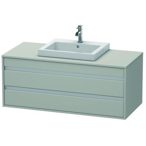 DU WTU wandhängend Ketho 550x1200x496mm 2 SchKa, für EBWT mi., Betongrau Matt