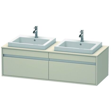 DU WTU wandhängend Ketho 550x1400x426mm 2 Auszüge, für 2 EBWT, taupe