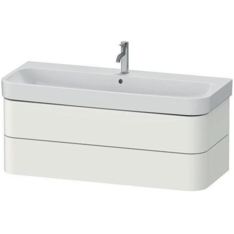 DU WTU wh. Happy D.2 Plus 1175x415x490mm 2SK, Weiß Seidenmatt, ohne ES