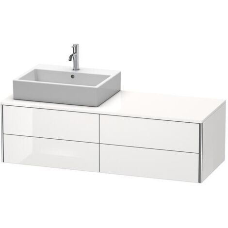 DU XSquare KWTU wh 1400x548x400mm, 4SK, Taupe Seidenmatt
