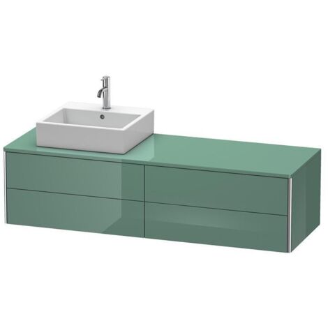 DU XSquare KWTU wh 1600x548x400mm, 4SK, Taupe Seidenmatt