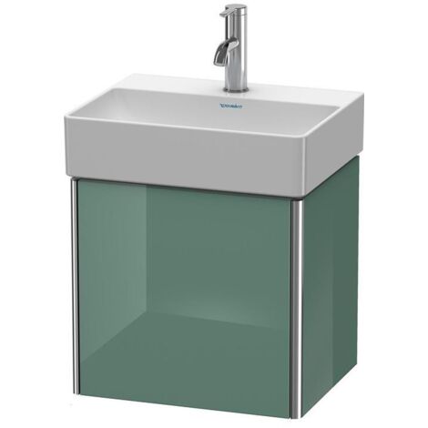 DU XSquare WTU wh 434x340x397mm, Tü. 1 Re. tip-on, Taupe Seidenmatt