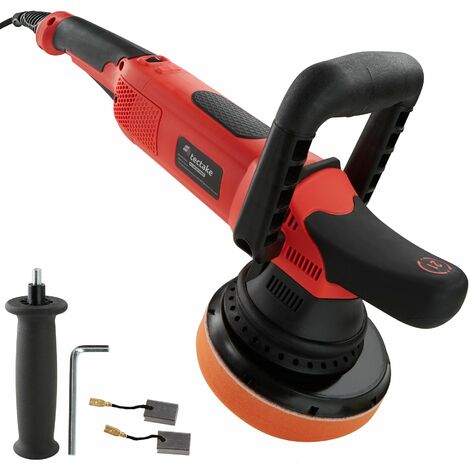 Dual action polisher K7250 - polishing machine, car poloshing kit, buffing machine - black/red