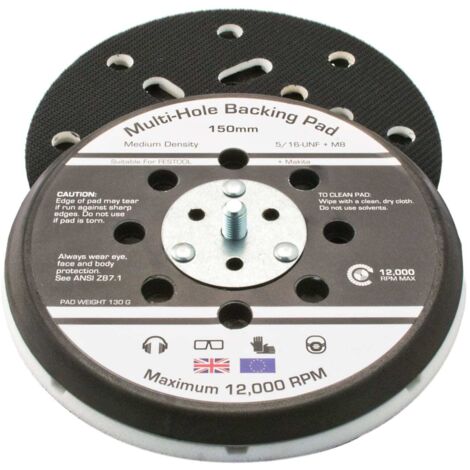 Dual Action Sander Pad 150mm GRIP® Multi 5/16 UNF +M8