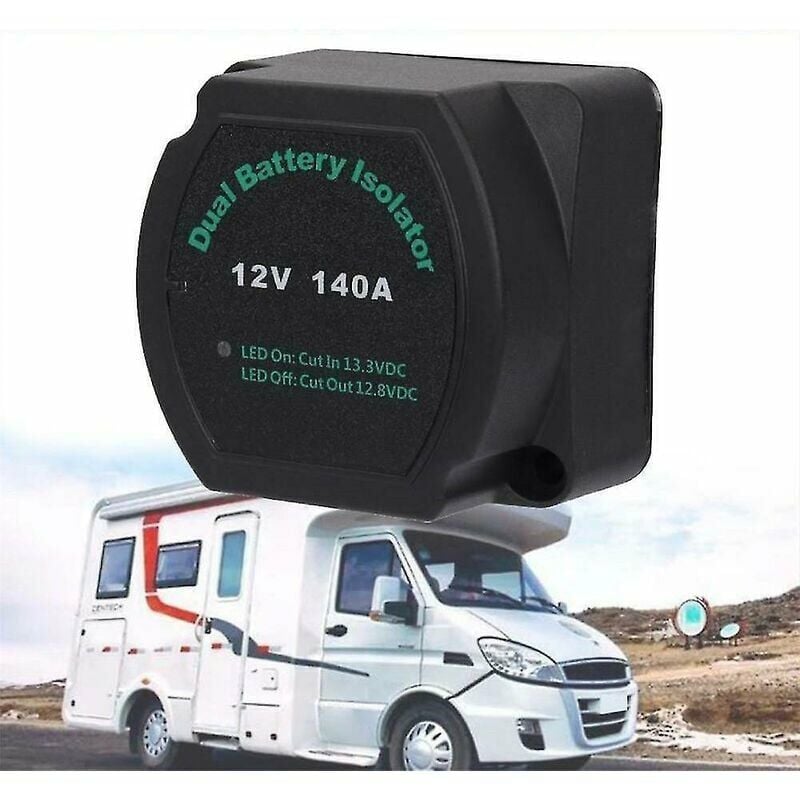 Dual Battery Smart Isolator 12V 140A Voltage Sensitive Relay for Vans Trucks RV's Motorhomes ATV UTV Boats Off Road Vehicles