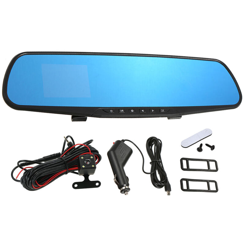 Lifcausal - Enregistreur de conduite de voiture à double caméra 1080P Full hd Double Dash Cam Objectif grand angle 170 ° Moniteur de stationnement