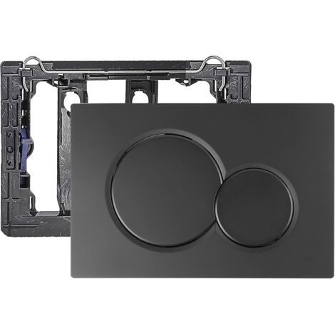 Dual Flush Actuator Plate Front Actuation Compatible with UP300 115.770., Matte Black