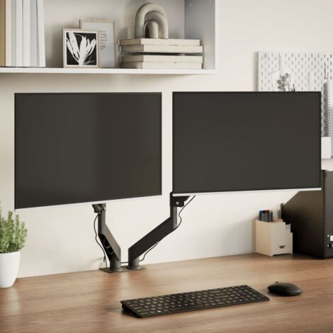 Dual Monitor Arm for Max 27 Inch Screen Gas Spring 20 kg vidaXL