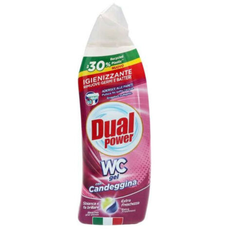Dual Power Gel Wc Candeggina Per Pulizia Casa 700ml