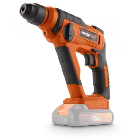Dual Power Perceuse à Percussion sans Fil POWDP15600 - 3 en 1 : Perçage, Perçage à Percussion et Vissage, Perceuse Batterie de 20 V et 1,3 J, sans Batterie ni Chargeur