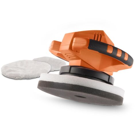 Dual Power Polisseuse d'Angle sans Fil de 20 V POWDP4040 - Ø 240 mm - pour Polissage Voiture - sans Batterie ni Chargeur - avec 2 Accessoires