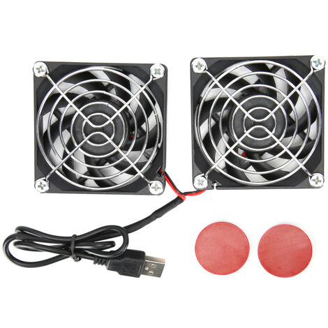 Dual-USB-5V-Lüfter für ASUS RT-AC68U AC86U EX6200 Router Tengda AC15 Wärmeableitung