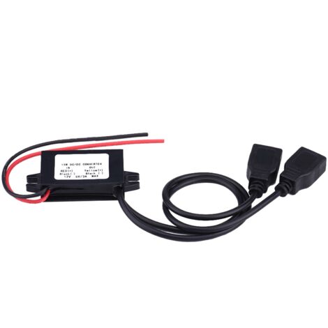 Dual-USB-Ladegerät 12 V auf 5 V für Auto und Motorrad