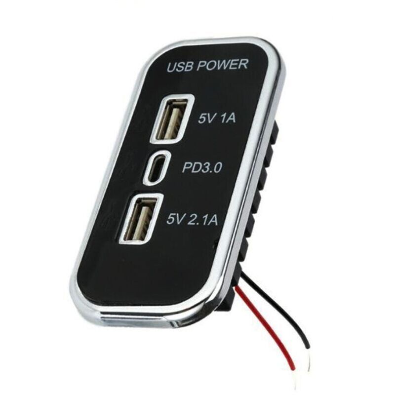 Image of Dual-USB- und PD-Schnelladapter für Kfz-Ladebuchse (12–24 V) für Lkw, Wohnmobile und Boote