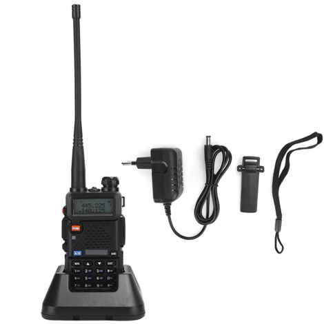 Dualband-8-Watt-BF-UV5R-Walkie-Talkie mit integriertem Akku und Netzladegerät (100–240 V) für Auto und Wandern