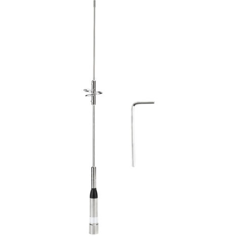 Dualband-UHF/VHF-Funkantenne, kompatibel mit Walkie-Talkies, Metallstecker