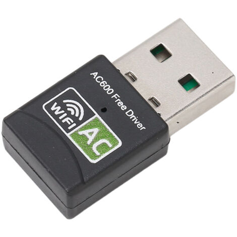 Dualband-WLAN-Adapter (2,4 GHz/5 GHz, 600 Mbit/s) mit USB-Anschluss für PC, netzbetrieben, schnelle Installation