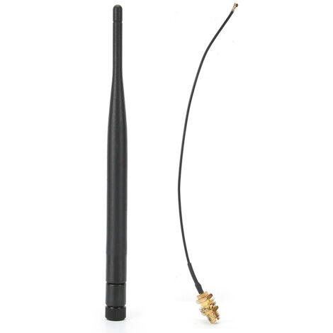 Dualband-WLAN-Antenne (2,4 GHz/5 GHz, 6 dBi) mit IPEX4-Verlängerungskabel für WLAN-Router