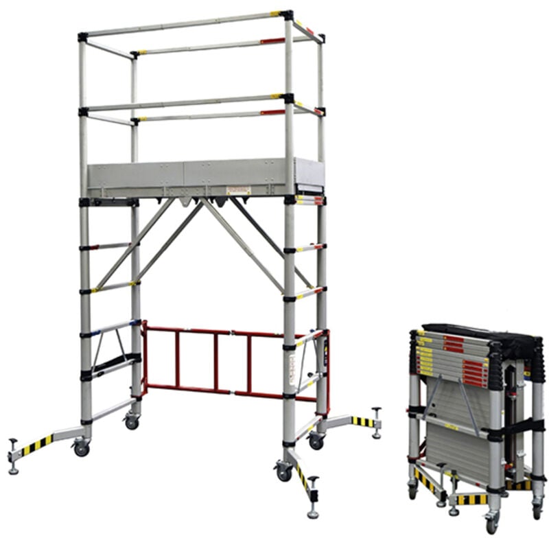 Duarib - chafaudage roulant télescopique aluminium teletower 30100600