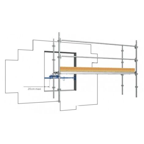 DUARIB - Kit d'amarrage par vérin - de 1 à 1,7m - pour échafaudages F3000, F3000 ALU et MULTI 4X