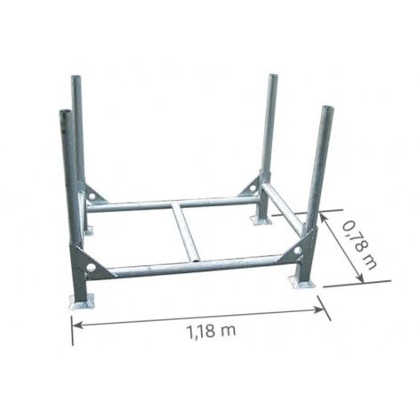 DUARIB - Rack de stockage à poteaux demontables - acier galvanisé