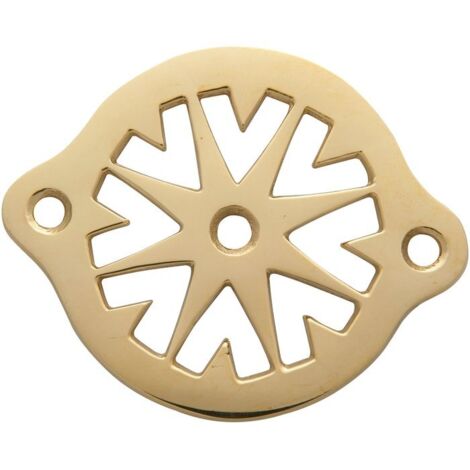 Dubois – Grille aération VMC ronde 55 mm – Laiton poli – Pour raccordement plomberie – Installation facile – Compatible tuyaux cuivre et PVC