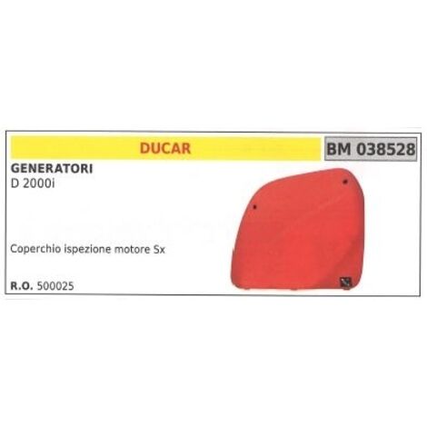 DUCAR couvercle d'inspection du moteur gauche pour générateur D 2000i