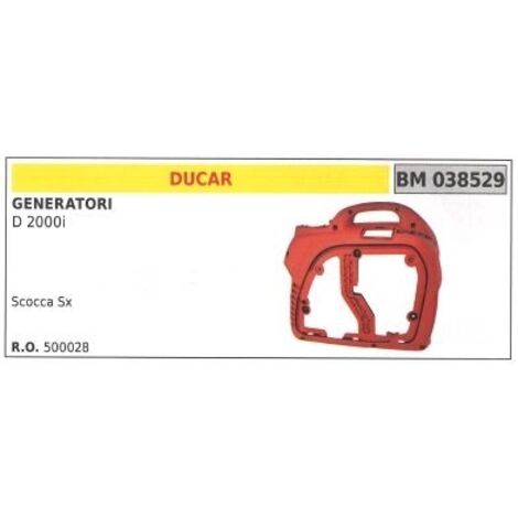 DUCAR couvercle d'inspection du moteur gauche pour générateur D 2000i