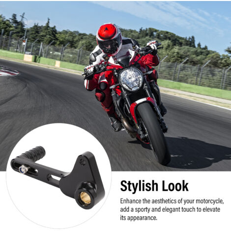 Ducati Monster 1200 und 821 Motorrad-Schalthebel aus rutschfester Aluminiumlegierung, Schwarz