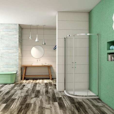 Ducha Casa 76x76x185cm Mampara de ducha semicircular corredera cuatro hojas(dos movibles y dos fijas), 5mm cristal opaco antical, barra de sujeción incluido marco de aluminio cromado