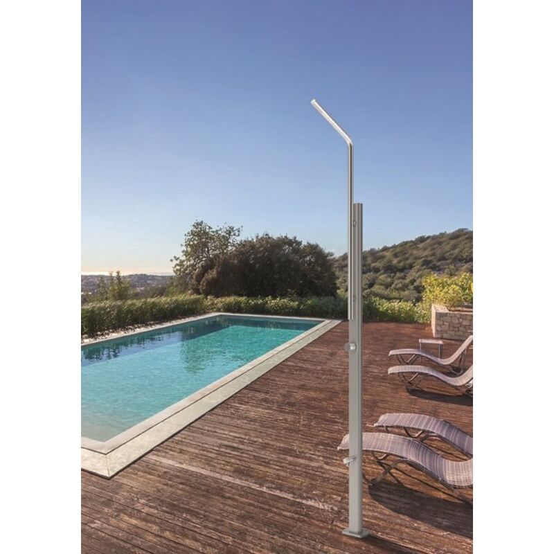 Ducha Gre Jardin 30 Lts Acero Inoxidable Piscinas Gre Sring Con Lavapies