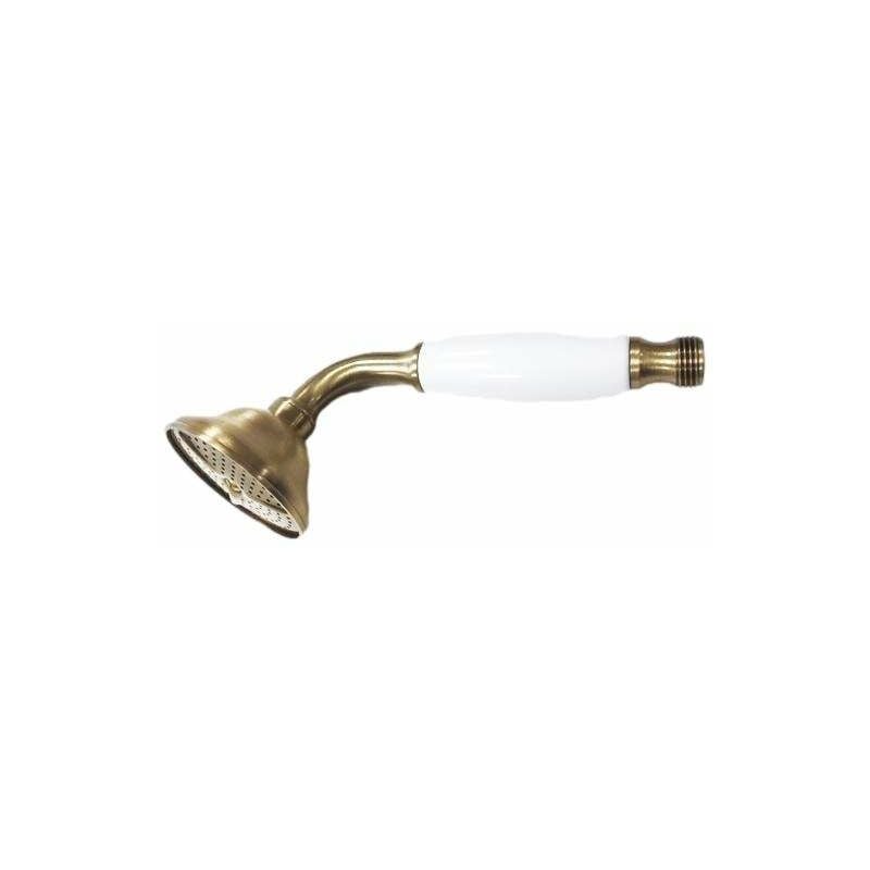 

Teleducha de latón con tirador blanco Pollini Acqua Design Niky DOC2300 | Bronce