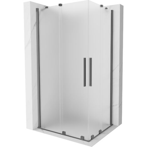 Ducha deslizante Mexen Velar Duo 90 x 80 cm, escarchado, metal de pistola - 871-090-080-32-95