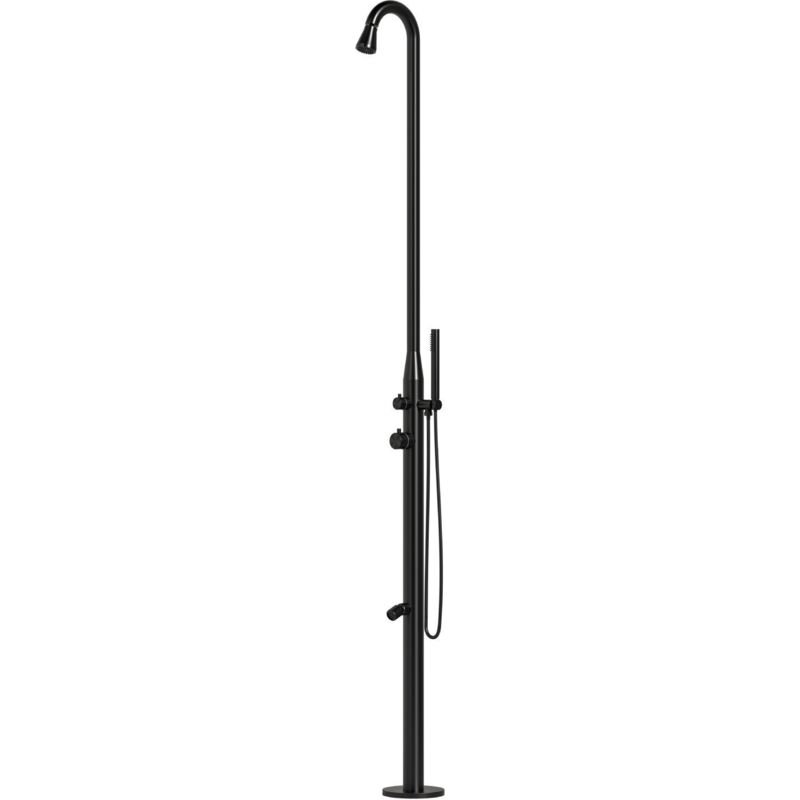 

Ducha de exterior acero inoxidable Negro cm 228x18x17,5 SINED STINTINO BLACK