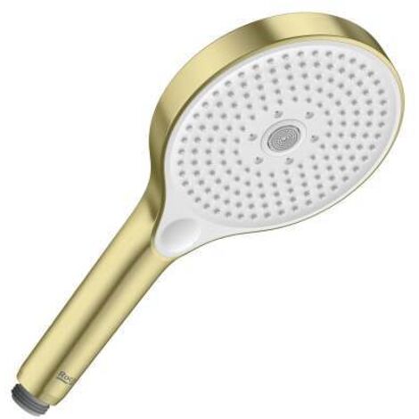 DUCHA MANO PLENUM 130/3 CON 3 FUNCIONES Y CAUDAL 8L ORO CEPILLADO