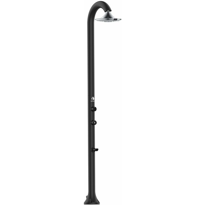 

Ducha negra 3 chorros led cm 17,5x17,5x223,5 LUNA-BLACK-SENSOR - Sined