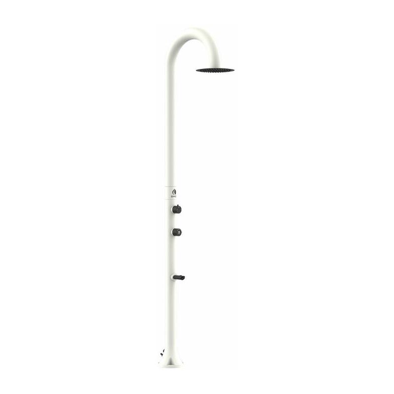 

Ducha blanca que brilla en la oscuridad cm 17,5x17,5x223,5 LUNA-WHITE-LUCE - Sined