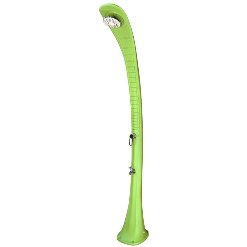 Poolstar - Formidra Cobra 32L 217X30X34Cm Ducha Solar Exterior - Enjuagador De Pies - Calefacción Solar - Polietileno Reciclable - Verde