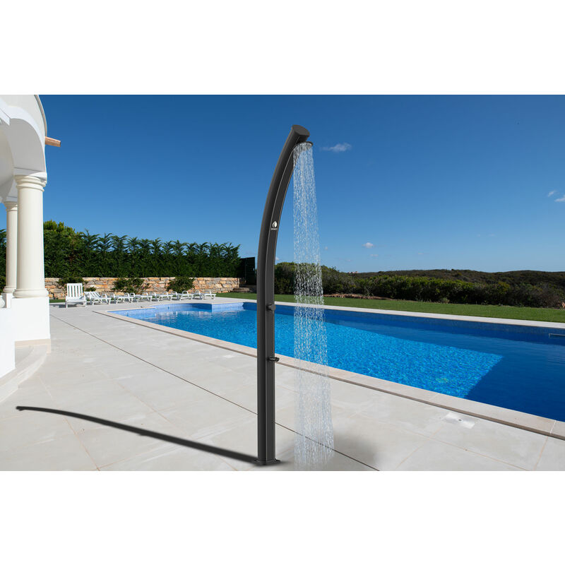 

Sined - Ducha solar de aluminio negro cm 15,4x15,4x200 EMI-BLACK