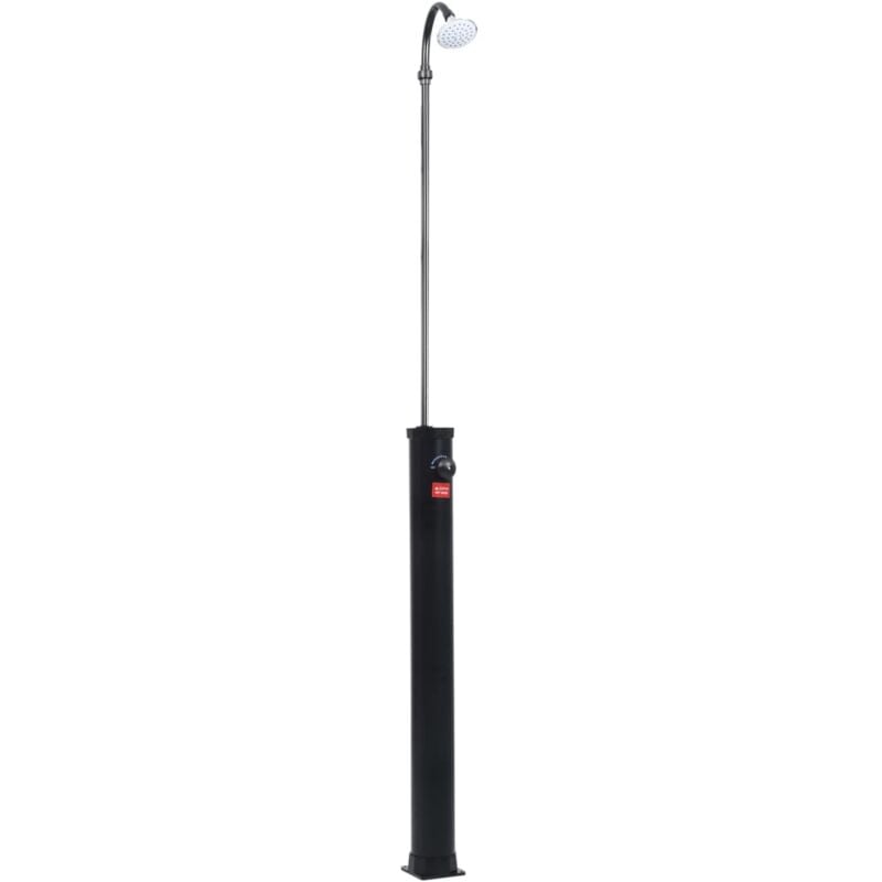 

vidaXL Ducha solar de jardín negro 215 cm 8 L - Negro