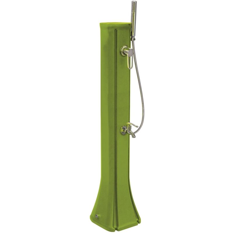 Ducha Solar De Exterior Happy Go Formidra 23L 26X29X120Cm - Polietileno Hd - Teleducha Extraíble, Mezclador Y Enjuague De Pies