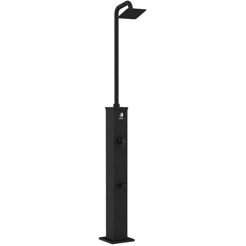 

Ducha solar negra a buen precio cm 30x30x225 SINED DINO
